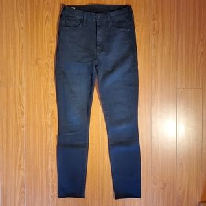NWOT MOTHER Looker Ankle Fray Skinny Jeans